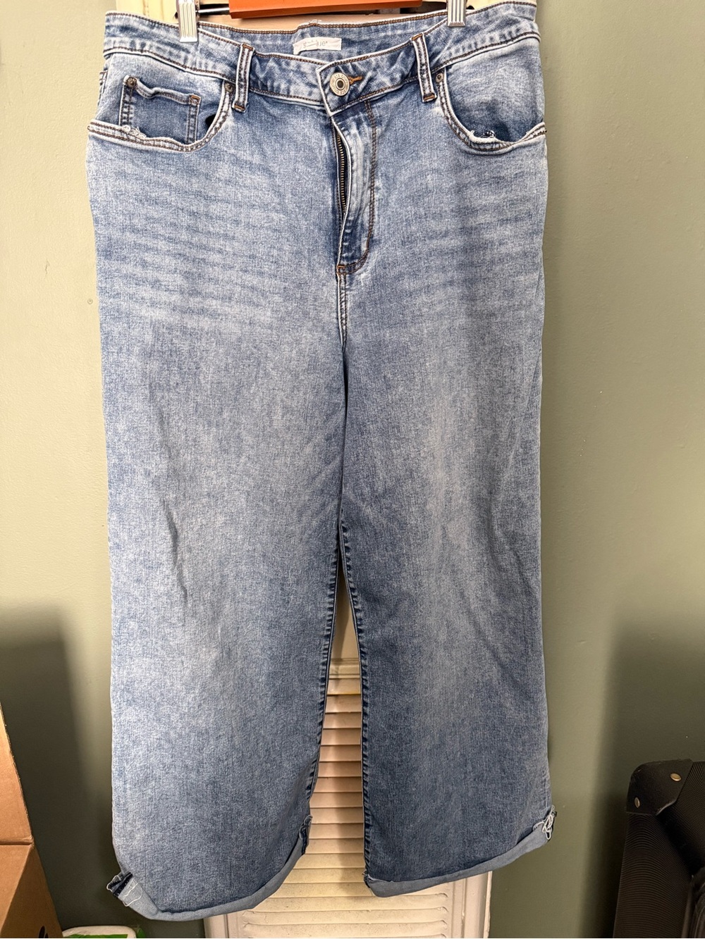 STS blue high rise slouchy wide leg jeans
